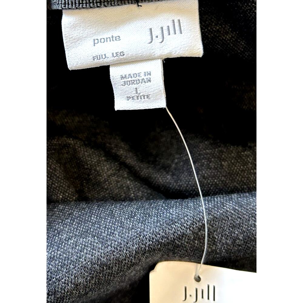 NWT J Jill Checker Plaid stretch wide leg pants petite L career comfy casual $89 - Picture 12 of 15